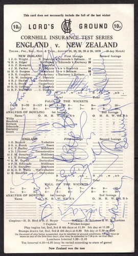 Cricket autographs - cricket,