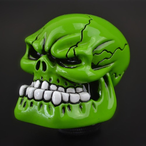 Green skull head - skull,