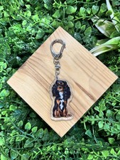 Cavalier King Charles Spaniel Dog Keyring Gift For Dog Owners And Dog Lovers