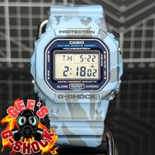 Casio G-Shock DW-5600 Blue Grey Camo Camoflauge G-Python Digital Square 2002