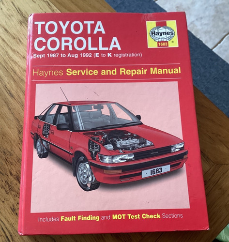 Haynes toyota corolla sept - corolla,