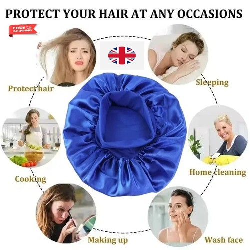 Long hair care satin bonnet - hair,