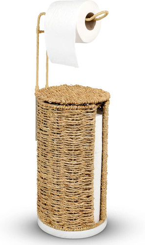 Freestanding wicker toilet - freestanding,