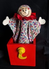 Vintage Wooden Jack-in-the-Box