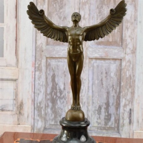 Icarus bronze sculpture statue - icarus,