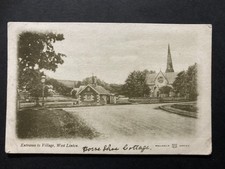 Entrance to Village West Linton Peeblesshire Borders Vintage Postcard M14