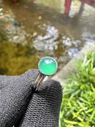 Green chalcedony ring for - chalcedony,