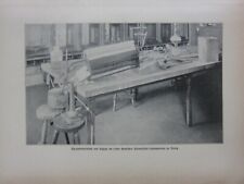 1903 INDUSTRY PRINT WORK TABLE FUME CUPBOARD CHEMICAL UNIVERSITY BERLIN