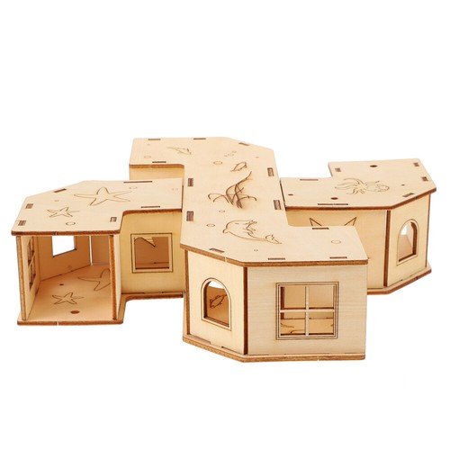 Wooden chinchilla house - chinchilla,