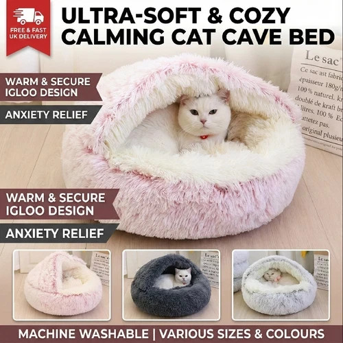 Pet dog cat bed round - cat,