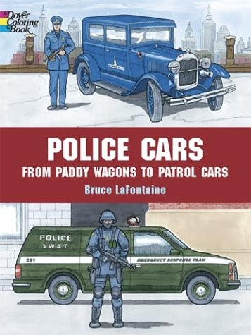 Police cars coloring book - cars,