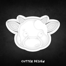 Cow Face Cookie Cutter and