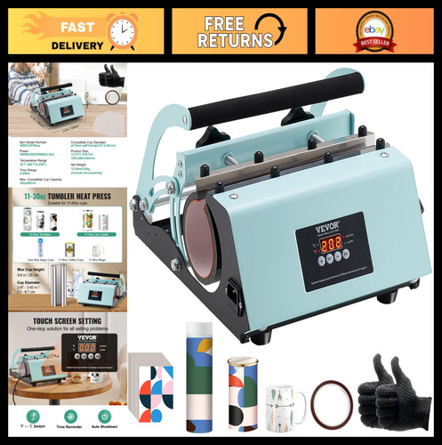 Tumbler heat press - heat, machine