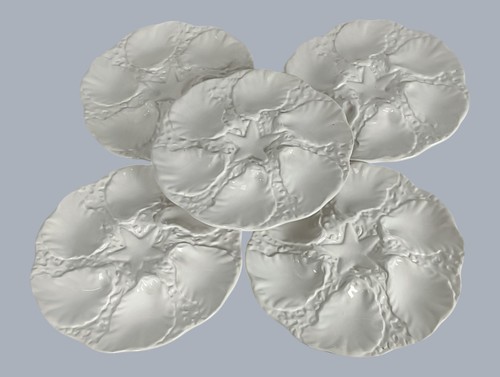 Set vintage oyster plates - of,