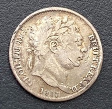 1817 Silver Sixpence George