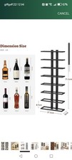 Wall Mounted Wine Rack 8 Tier