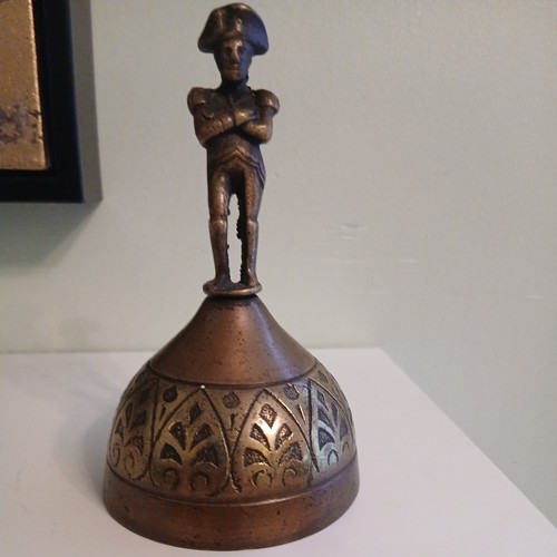 Antique brass bell with - antique, male