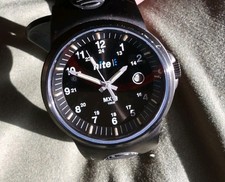 Nite MX10 Military Field Watch Black Used Needs A Service/Repair Not Working 