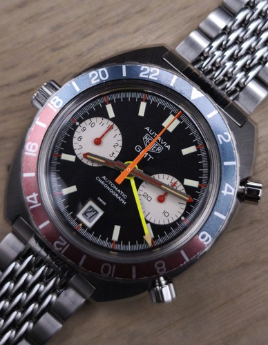 1972 heuer autavia - autavia, gmt