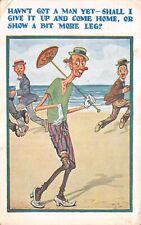 OLD  COMIC POSTCARD  SEASIDE