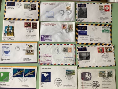 Airmail flight covers mixed - airmail,