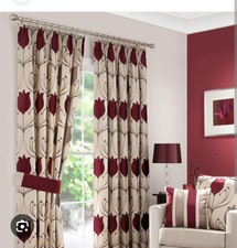 Dunelm Lined Eyelet Curtains