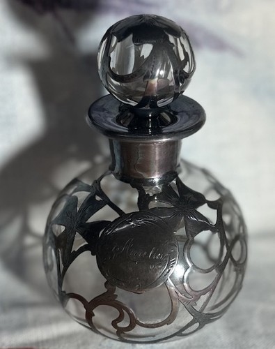 Antique fine silver overlay - fine,
