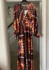 ZARA 70s Retro Printed Satin