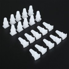 20Pcs White Plastic Clips for