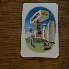 Vintage Guinness Caveman Dublin Brewery Pub Advertising Card Calendar VGC