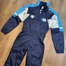 Spyder Ski Suit Snowsuit Mens One piece Snow Full Zip Vtg 80s Racing Retro Japan