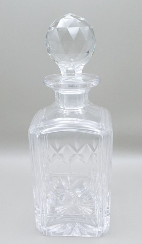 Cut crystal glass square - crystal,