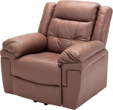Power Lift Recliner Recliners for Elderly Electric Massage Heating Chair (Brown)