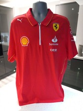 Scuderia Ferrari F1 Official Mens Adult XXL Team Polo Shirt PUMA Red 2024 BNWT