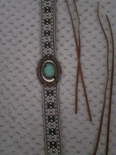 TURQUOISE DECORATIVE HAT BAND - COWBOY COWGIRL, LINE-DANCING, COUNTRY & WESTERN