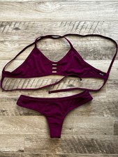 JOLYN BIKINI Burgundy Top