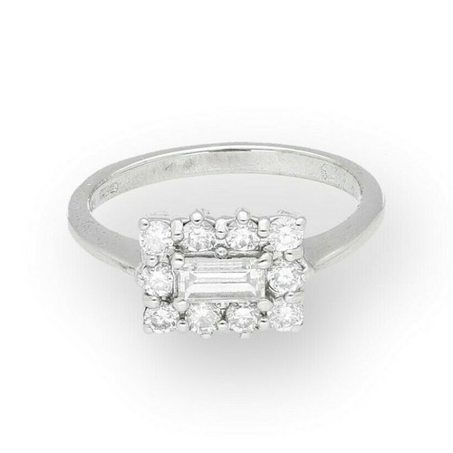 18carat white gold 75ct - white, 0.75ct