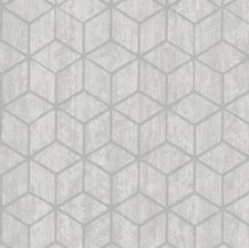 Holden Rochester Stone Cube Pattern  Metallic  3D Effect Wallpaper (Clearance)