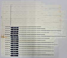 PC40 BROTHER KNITTING MACHINE ACCESSORIES PUNCH CARDS FULL P SET KH260 X 15