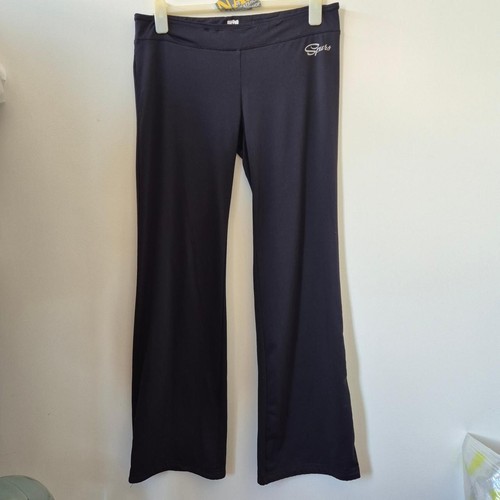 Y2k black bootcut track - , pants