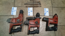 3x HILTI TE 6-A36 SDS 36V ROTARY HAMMER DRILLS ALL WORKING 3 Generations & BITS