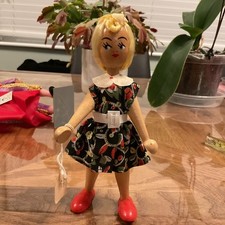 Vintage 1970s Wooden Polish Doll