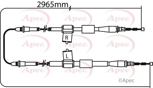 Apec rear brake - brake, cable