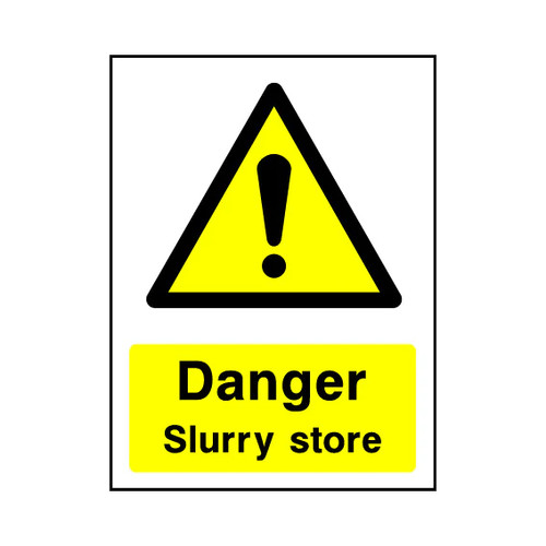 Danger slurry store - slurry,