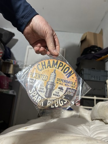 Champion spark plugs wooden - champion,