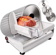Andrew James 150W Electric Food Slicer with 3 Blades for Meat Bread Cheese