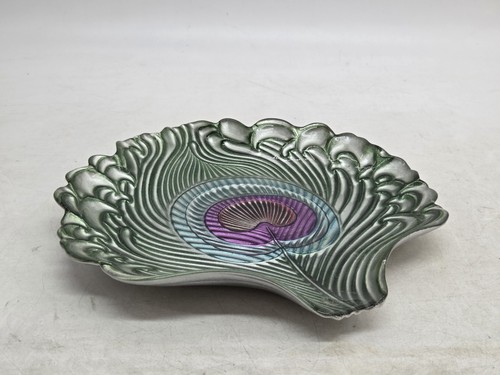 Peacock feather shaped glass - peacock,