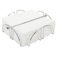Chrome Wire Serviette Holder Napkin Dispenser Kitchen Dining Room Table Decor