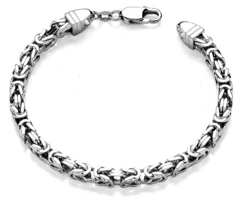 Sterling silver mens byzantine - mens,