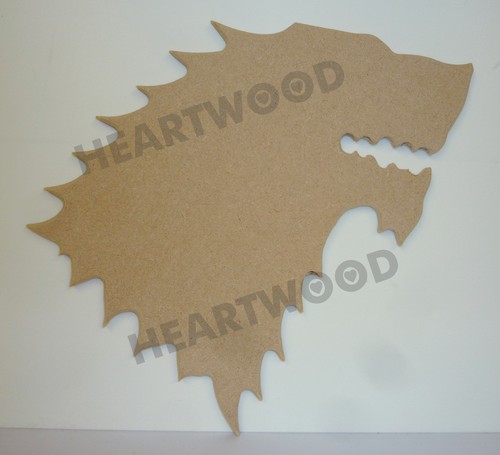 Stark house logo mdf wolf - in, mdf/wolf
